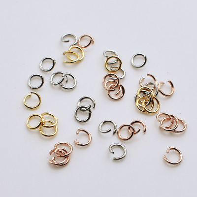 Spot Goods Stainless Steel Single Loop 0.8mm Wire Diameter Broken Ring O Ring Circle Connection Ring More Specifications Small Circle