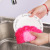 Flower-Shaped Acrylic Dish Towel Kitchen Household Cleaning Scouring Pad Korean Thickened Non-Stick Oil Dishcloth