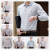 New Men's Ice Silk Lapel Long-Sleeved T-shirt Factory Foreign Trade Stall Supply Wholesale Loose Polo Shirt