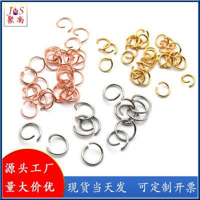 Broken Ring Stainless Steel Open Single Ring Bracelet Necklace Hand-Connected O Ring Jump Ring Split Ring DIY Ornament Accessories