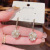 Douyin Online Influencer Same Style Graceful and Fashionable Opal Ball Earrings Female Sterling Silver Needle Unique Exquisite Trendy Eardrops