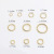 DIY Ornament Accessories Real Gold Plating Color Retention One Year Single Circle Connection Ring Circle Broken Ring Earrings Eardrop Material