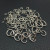 304 Stainless Steel 0.4-1.2mm Broken Ring Single Ring C- Ring Bracelet Necklace Connection Ring DIY Ornament Accessories