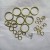 Factory in Stock 1.5 Thick Pure Copper Broken Ring Cut C- Ring Flat Ring Copper Single Ring DIY Ornament Accessories