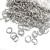 Stainless Steel Single Loop Broken Ring DIY Ornament Bracelet Necklace Accessories Connection Ring Spot Multi-Specification Wholesale