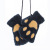 Spring, Autumn and Winter Warm Half Finger Adult Gloves for Boys and Girls Cute Solid Color Hand-Shaped Brush Cat's Paw in Stock Wholesale Gloves