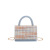 Summer Mini Bag Trendy Woven Contrast Color Sweet Cute Handbag All-Match Shoulder Messenger Bag Trendy