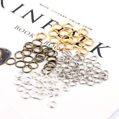 Ultra-Fine Single Circle Connection Ring Earrings Jewelry Handmade DIY Broken Ring Accessories Bracelet Gold Plated Silver White K Wholesale