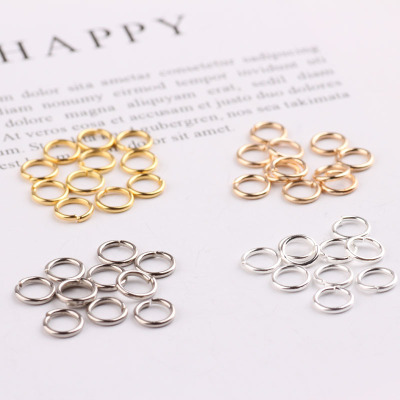 DIY Ornament Accessories Single Ring Small Hoop Small Iron Hoop Steel Ring Connection Ring Circle More than Broken Ring Specifications Wholesale