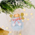 Cross-Border New Christmas Decoration Christmas Bowknot Fur Ball Fluffy Angel Pendant Christmas Tree Girl Angel Pendant