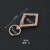 Zinc Alloy Spring Coil Broken Ring Creative Heart-Shaped Keychain Electroplating Product Submission Error, Please Cancel Handling Connection Ring Metal Button