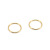 Factory in Stock Batch Stainless Steel 316 Gold Plated Flat Mouth Broken Ring 0.4-2.0mmdiy Bracelet Ornament Single Ring