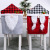 Christmas Decorations Plaid Forest Elderly Chair Cover Faceless Doll Chair Cover Cartoon Chair Cover Backrest