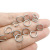 Stainless Steel Single Loop Broken Ring DIY Ornament Bracelet Necklace Accessories Connection Ring Spot Multi-Specification Wholesale