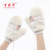 INS Korean Style Autumn and Winter New Girl Student Cute Halter with Fingers Strawberry Cartoon Cold Protection Fleece Warm Gloves