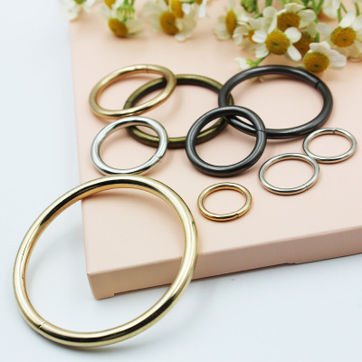 Iron Circle Broken Ring Accessories Iron Circular Ring Metal Handmade Ring Handbag Clothing Box and Bag Hardware Wholesale