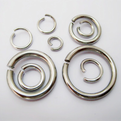 Stainless Steel Broken Ring 0.5-3mm Thread Thick Multi-Specification Stainless Steel Single Loop DIY Stainless Ornament Accessories