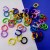 Wholesale 1.2 * 8mm Broken Ring Small Hoop Color Closed Ring DIY Connection Double Ring Metal Ornament Lanyard Ring