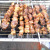 Stainless Steel Flat Stick Barbecue Mutton Skewers Barbecue Skewer Iron Stick Kebabs Utensils Household Baking Stick Tools