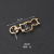 Zinc Alloy Spring Coil Broken Ring Creative Heart-Shaped Keychain Electroplating Product Submission Error, Please Cancel Handling Connection Ring Metal Button