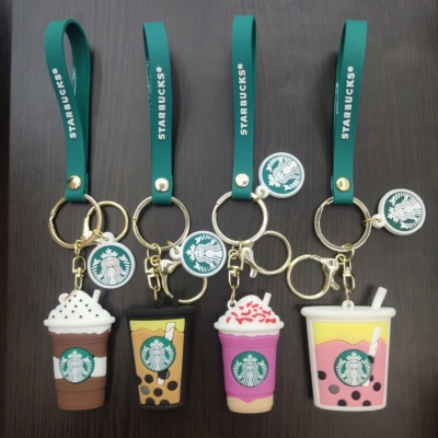 Starbucks Keychain Coffee Cup Milky Tea Cup Key Pendants