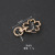 Zinc Alloy Spring Coil Broken Ring Creative Heart-Shaped Keychain Electroplating Product Submission Error, Please Cancel Handling Connection Ring Metal Button