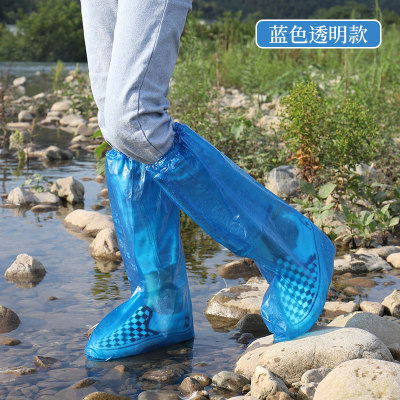 Disposable Shoe Cover Farm Mid-Length High Tube Drifting Waterproof Thick Boot Cover PE Plastic Durable Protective Shoe Cover