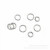 Stainless Steel Wire Cutting Ring Titanium Steel Single Ring Broken Ring Flat Ring Bracelet Necklace Connecting Ring DIY Ornament Accessories