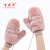 INS Korean Style Autumn and Winter New Girl Student Cute Halter with Fingers Strawberry Cartoon Cold Protection Fleece Warm Gloves