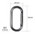 Aluminum Alloy No. 5 Runway Spring Broken Ring Key Ring Hitch Toy Water Bottle Purse Accessories Hook