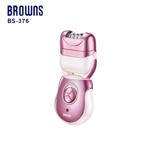 Cross-Border Factory Direct Supply Hair Removal Device Browns BS-376 Lady Shaver Full Body Hair Removal Three-in-One Tweezers