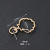 Zinc Alloy Spring Coil Broken Ring Creative Heart-Shaped Keychain Electroplating Product Submission Error, Please Cancel Handling Connection Ring Metal Button