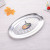 30 Stainless Steel Egg-Shaped Plate Fish Dish Oval Plate Dish 2 Yuan Shop Products Kitchen Supplies