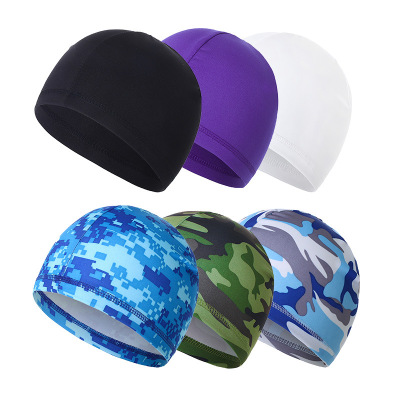 Cross-Border Hot Sale Sun Protection Cycling Hat Men's and Women's Bicycle Helmet Lining Liner Cap Sports Quick-Drying Ice Silk Cap