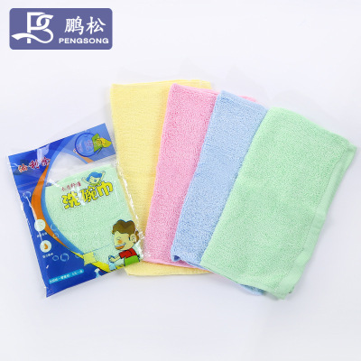 Scouring Pad Kitchen Oilproof Household Double-Sided and Water-Absorbing Quick-Drying Wood Pulp Dish Towel Cleaning Lazy Scouring Pad