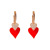 Tiktok Hot Micro Inlaid Zircon Spade Queen Ear Clip Trending Unique Fashionable All-Match Eardrops Unique Design Earrings