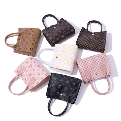 Printed Handbag 2022ladies Handbag Foreign Trade Small Bag Female Wholesale Fashion Pattern Cloth Vegetable Basket