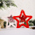 Christmas Decoration Supplies Fluffy Sequined Five-Pointed Star Pendant Creative New Five-Star Pendant Small Tree Hanger