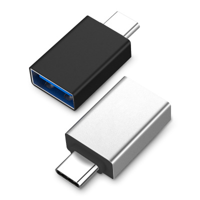 USB Adapter Type C Male to USB Female Aluminum Alloy Converter Fast Charge Transmission OTG Adapter