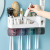New Punch-Free Wall Hanging Toothbrush Rack Set Bathroom Toilet Tooth-Brushing Cup Holder Gargle Cup Toothpaste Gadget