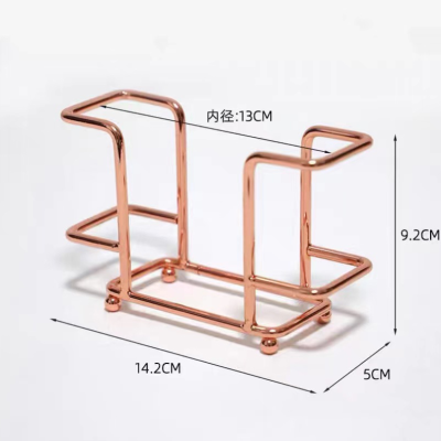 Iron Tissue Holder Tissue Holder Metal Vertical Napkin Holder Cafe Hotel Paperboard Clip Dining Table Storage