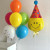Factory Direct Sales Korean Ins Style Cute Smiley Clown Three-Dimensional Aluminum Balloon Baby Birthday Party Decoration