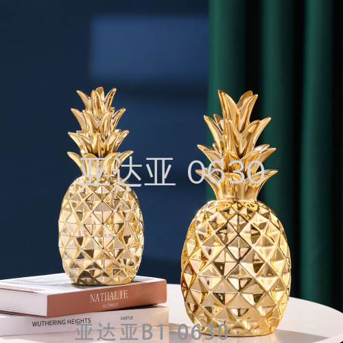 light luxury creative ceramic pineapple decoration modern minimalist nordic living room tv cabinet desktop home soft decorations