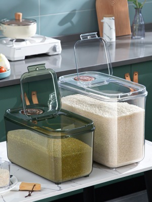 Rice Bucket Household Insect-Proof Moisture-Proof Sealed Noodle Jar M Flour Storage Container Tank M Pot Rice Bin Rice Storage Box