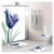 Cross-Border Amazon Hot Sale Bathroom Non-Slip Mat Four-Piece Purple Floral Printed Waterproof Mildew-Proof Shower Curtain Floor Mat