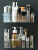 Wall-Mounted Cosmetic Shelf Storage Box Bathroom Punch-Free Skin Care Brush Finishing Box Lipstick Box Transparent