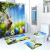 Factory Customized Digital Printing Easter Polyester Shower Curtain Bathroom Three-Piece Set Bathroom Four-Piece Set Waterproof Shower Curtain