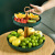 Wholesale Nordic Multi-Layer Fruit Plate Plastic Household Living Room Snack Fruit Plate Two-Layer Candy Coffee Table Dessert Cake Stand