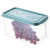 Pp Plastic Refrigerator Storage Box Transparent Rectangular Drawer Type Egg Food Frozen Storage Box Sealed Crisper