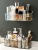 Wall-Mounted Cosmetic Shelf Storage Box Bathroom Punch-Free Skin Care Brush Finishing Box Lipstick Box Transparent